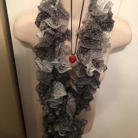 💖57” Scarf w/sparkle•100% - Picture 2 of 5